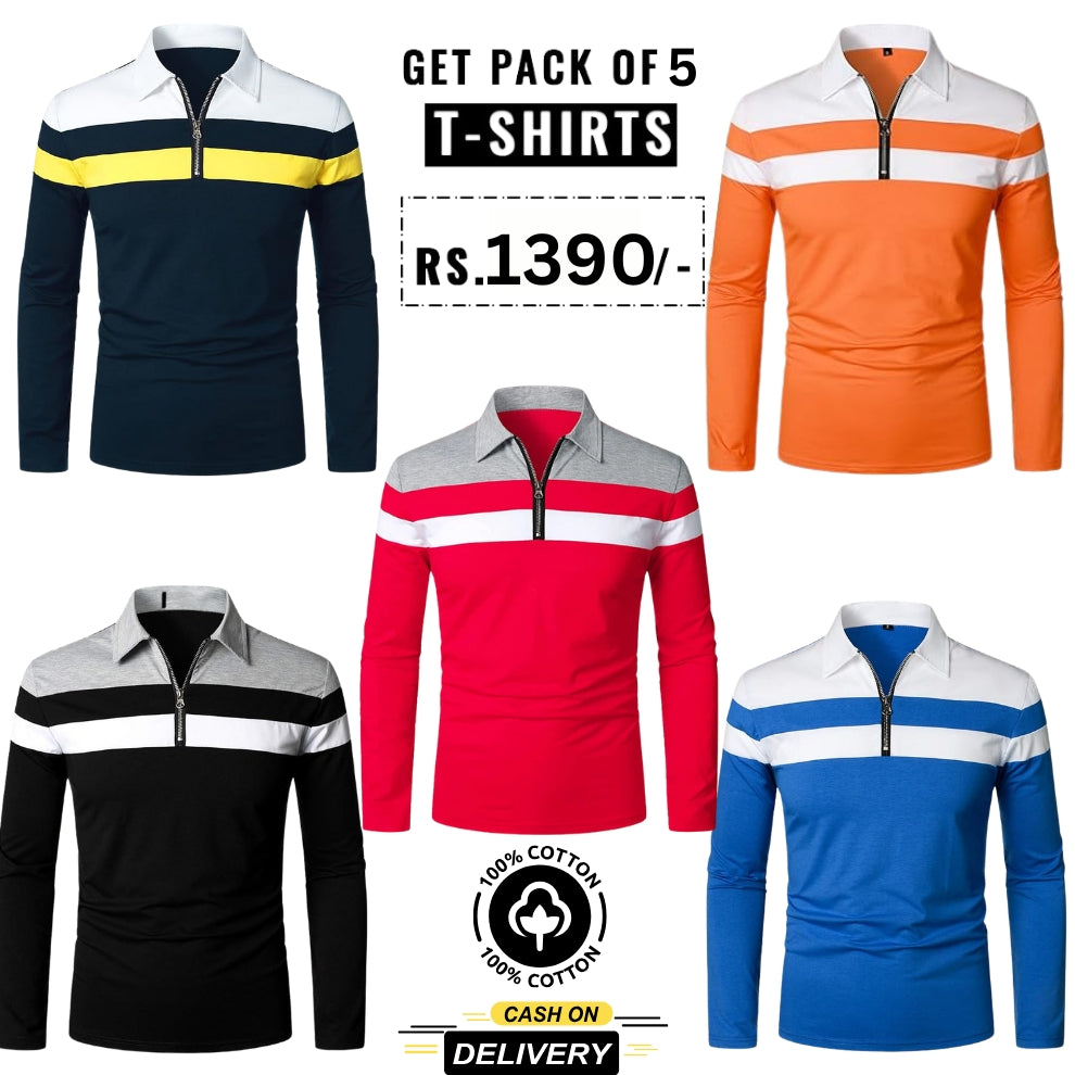 Pack of 5 Polo T-Shirts