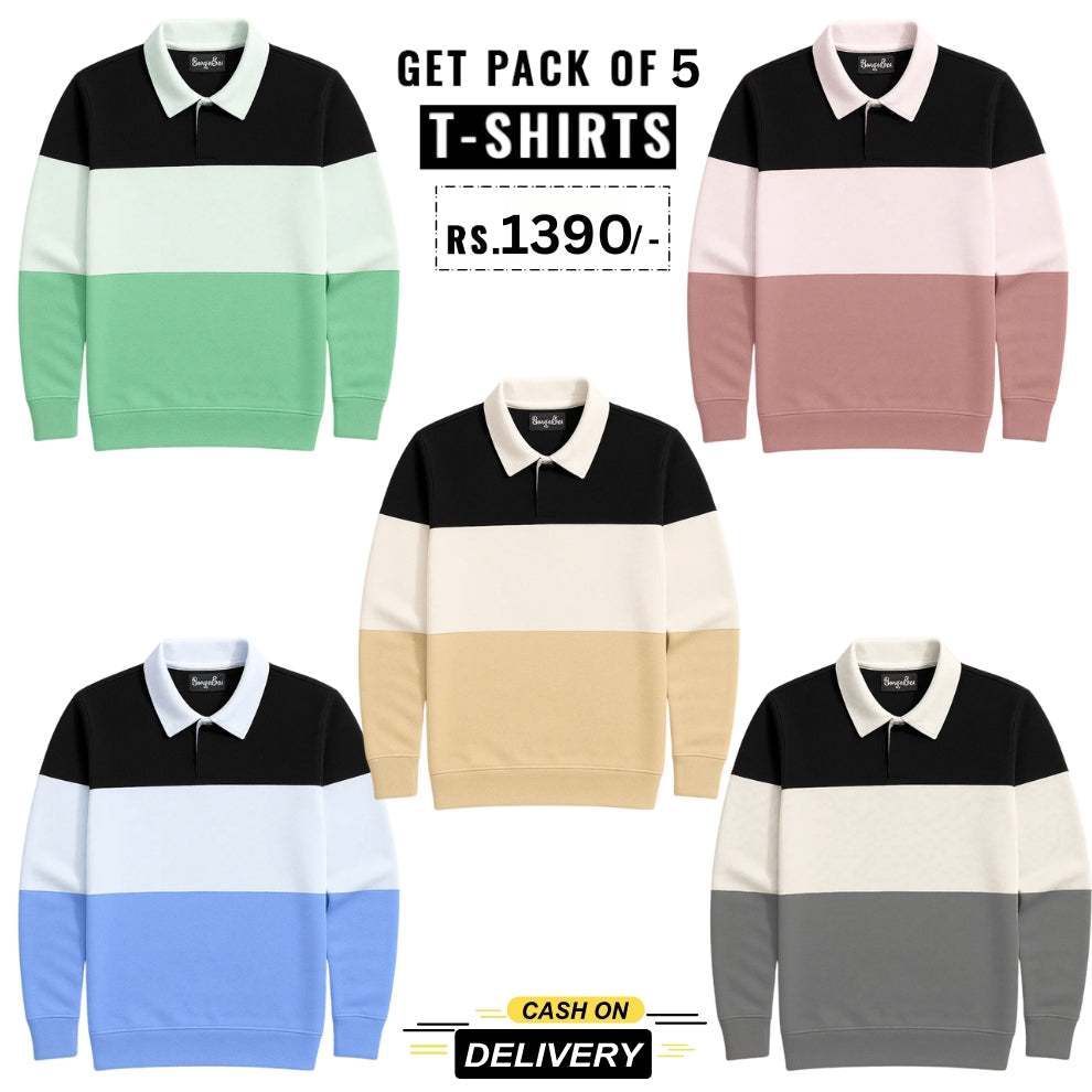 Pack of 5 Polo T-Shirts