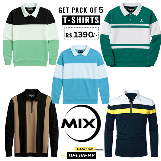 Pack of 5 Polo T-Shirts